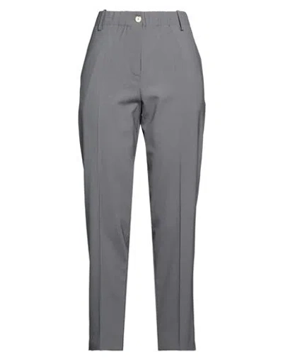 Alysi Woman Pants Grey Size 0 Virgin Wool, Elastane In Gray