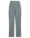 Alysi Belt-loop Casual Pants In Grey