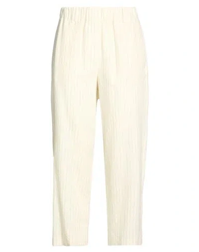 Alysi Woman Pants Ivory Size 6 Virgin Wool In White