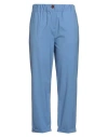 Alysi Woman Pants Light Blue Size 6 Virgin Wool, Lycra In Blue