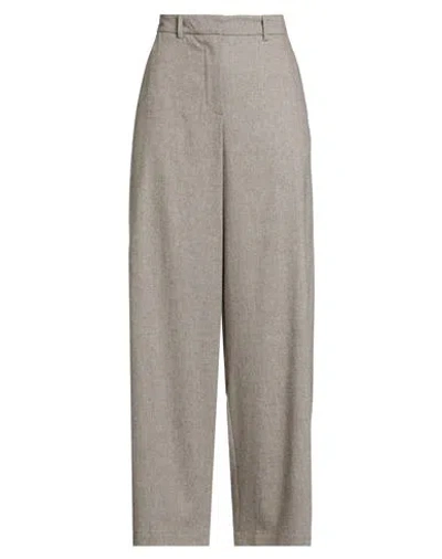 Alysi Woman Pants Light Brown Size 8 Wool, Viscose, Polyester, Elastane