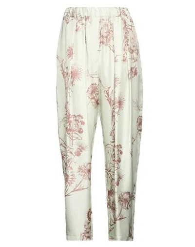 Alysi Woman Pants Light Green Size 2 Silk