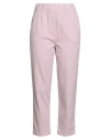Alysi Woman Pants Light Pink Size 28 Cotton, Elastane