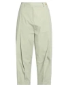 Alysi Woman Pants Lime Green Size 4 Cotton In Green