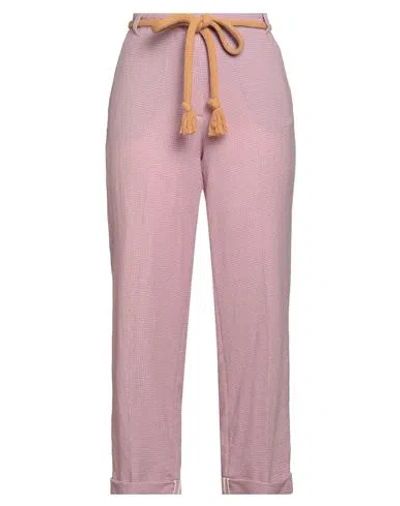 Alysi Woman Pants Mauve Size 6 Virgin Wool In Purple