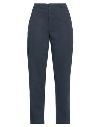 Alysi Woman Pants Navy Blue Size 29 Cotton