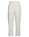Alysi Woman Pants Off White Size 2 Cotton, Elastane