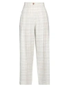 Alysi Woman Pants Off White Size 2 Cotton, Polyamide, Elastane In Off White