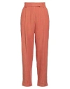 Alysi Woman Pants Orange Size 8 Virgin Wool