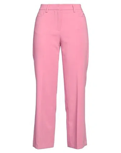 Alysi Woman Pants Pink Size 4 Polyester, Viscose, Elastane