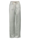 Alysi Woman Pants Sage Green Size 6 Linen, Viscose