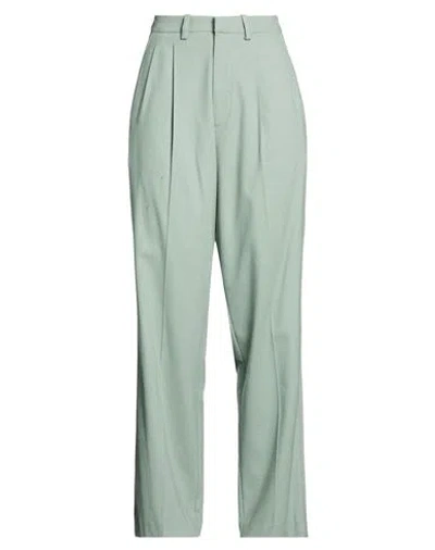 Alysi Woman Pants Sage Green Size 6 Viscose, Polyester, Wool, Elastane