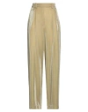Alysi Woman Pants Sage Green Size 4 Cotton, Polyester In Sage Green