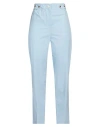 Alysi Woman Pants Sky Blue Size 8 Cotton
