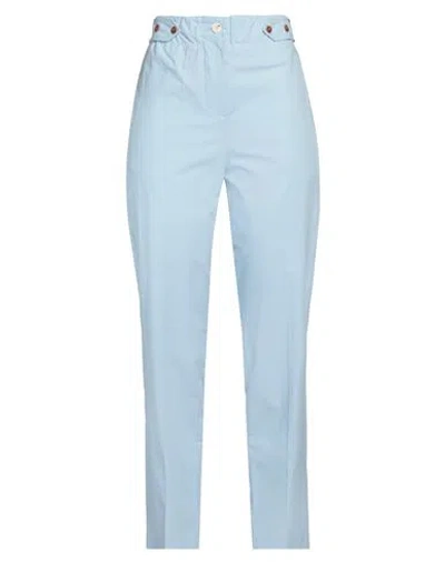 Alysi Woman Pants Sky Blue Size 8 Cotton