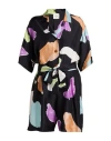 Alysi Woman Playsuit Black Size 2 Silk In Black