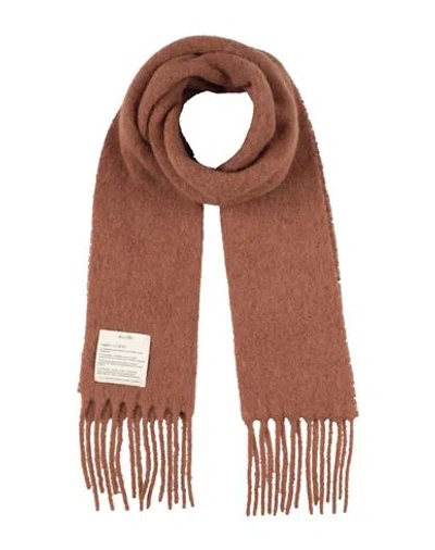 Alysi Woman Scarf Camel Size - Alpaca Wool, Wool, Polyamide In Brown