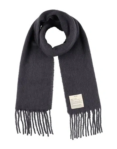 Alysi Woman Scarf Grey Size - Alpaca Wool, Wool, Polyamide In Blue