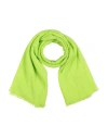 Alysi Woman Scarf Lime Green Size - Cotton In Green