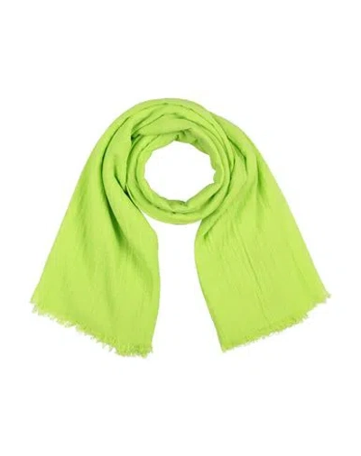 Alysi Woman Scarf Lime Green Size - Cotton
