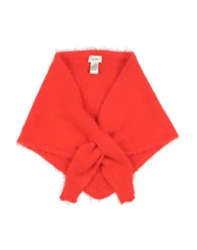 Alysi Woman Scarf Orange Size - Mohair Wool, Polyamide, Elastane