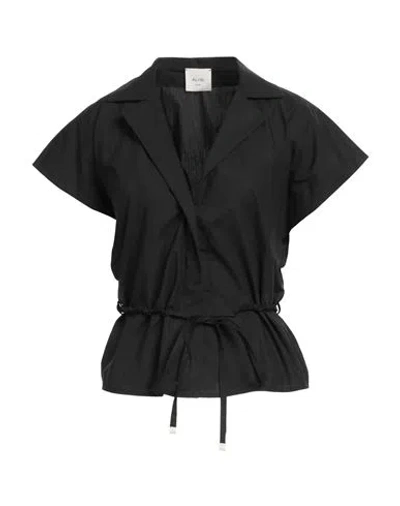Alysi Woman Shirt Black Size 6 Cotton