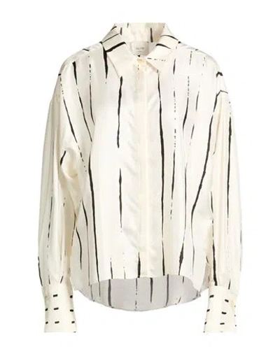 Alysi Woman Shirt Cream Size 6 Silk In Neutral
