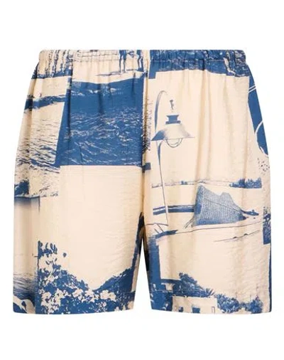 Alysi Woman Shorts & Bermuda Shorts Blue Size 4 Viscose, Polyamide