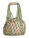 Alysi Woman Shoulder Bag Green Size - Leather In Green