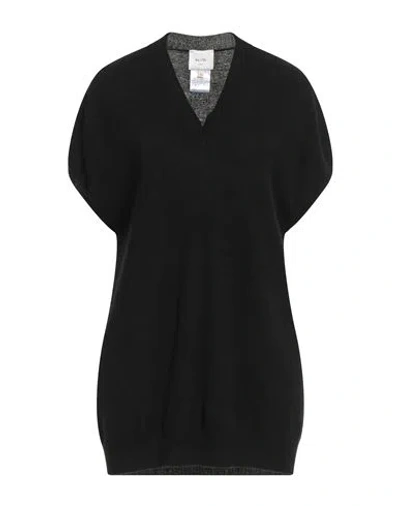 Alysi Woman Sweater Black Size L Merino Wool, Cashmere