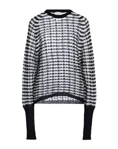 Alysi Woman Sweater Black Size M Mohair Wool, Recycled Polyacrylic, Merino Wool