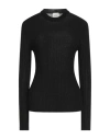 Alysi Woman Sweater Black Size L Wool, Acrylic, Mohair Wool, Polyamide