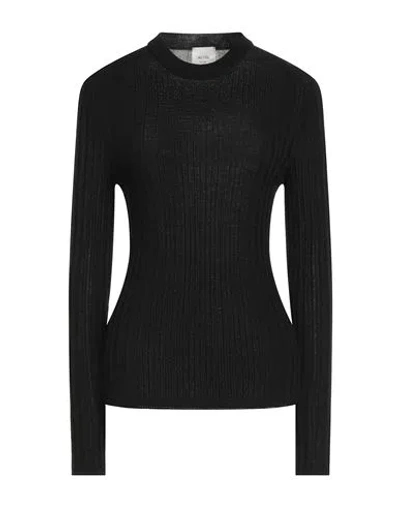 Alysi Woman Sweater Black Size L Wool, Acrylic, Mohair Wool, Polyamide