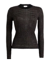Alysi Woman Sweater Black Size L Wool, Acrylic, Superkid Mohair, Polyamide