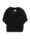 Alysi Woman Sweater Black Size S Mohair Wool, Polyamide, Elastane