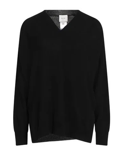 Alysi Woman Sweater Black Size S Merino Wool, Cashmere