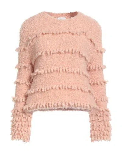 Alysi Woman Sweater Blush Size L Acrylic, Mohair Wool, Wool, Polyamide