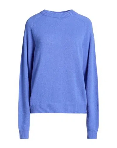 Alysi Woman Sweater Bright Blue Size L Merino Wool, Cashmere