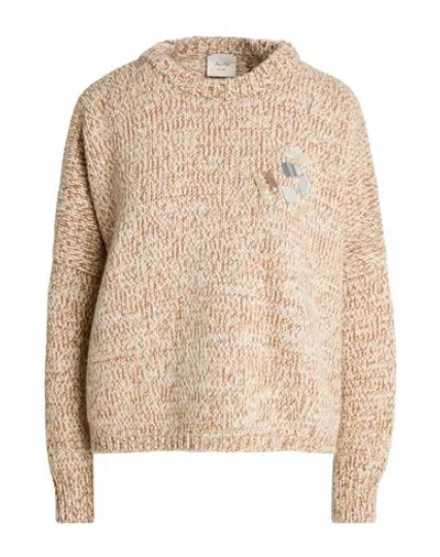 Alysi Woman Sweater Camel Size S Wool, Polyamide In Brown