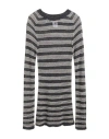 Alysi Woman Sweater Charcoal Size Xl Acrylic, Alpaca Wool, Merino Wool