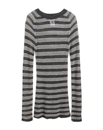Alysi Woman Sweater Charcoal Size Xl Acrylic, Alpaca Wool, Merino Wool