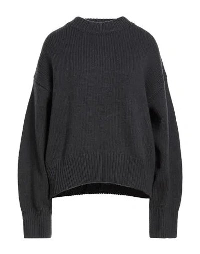 Alysi Woman Sweater Charcoal Size Xs Virgin Wool, Cashmere In Silver