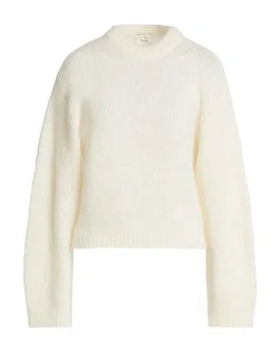 Alysi Woman Sweater Cream Size L Mohair Wool, Polyamide, Elastane In Neutral
