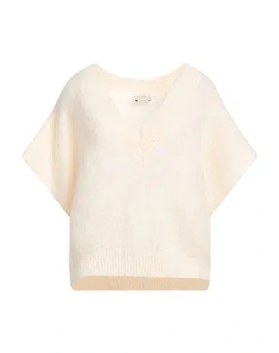 Alysi Woman Sweater Cream Size S Mohair Wool, Polyamide, Elastane In White