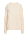 Alysi Woman Sweater Cream Size Xl Merino Wool, Cashmere