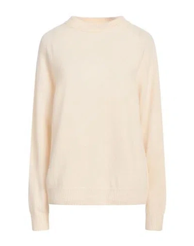 Alysi Woman Sweater Cream Size Xl Merino Wool, Cashmere