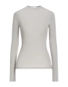Alysi Woman Sweater Grey Size 8 Viscose, Wool, Elastane