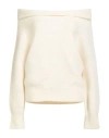 Alysi Woman Sweater Ivory Size M Alpaca Wool, Polyamide, Merino Wool, Elastane
