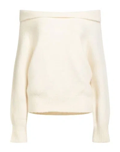 Alysi Woman Sweater Ivory Size M Alpaca Wool, Polyamide, Merino Wool, Elastane