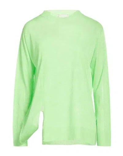 Alysi Woman Sweater Lime Green Size Xs Viscose, Polyester